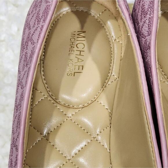 Michael Kors Jilly ballet flats in royal pink logo size 9.5 new!!! - Picture 8 of 13
